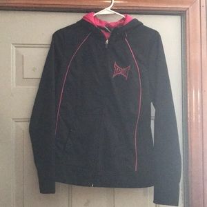 Black and pink “tapout” jacket